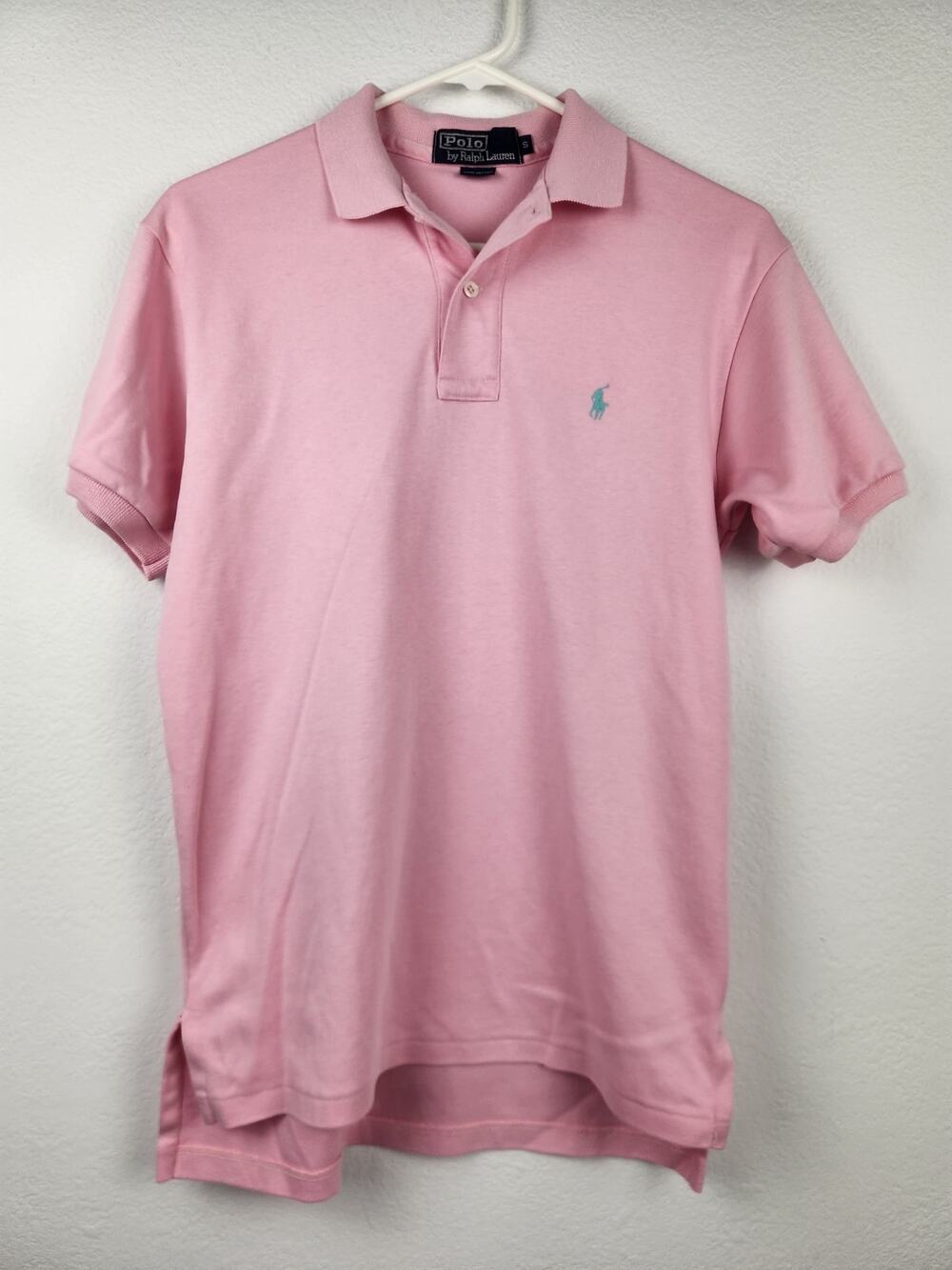 Vintage Polo by Ralph Lauren Polo Shirt Pink Men Size Small Short Sleeve